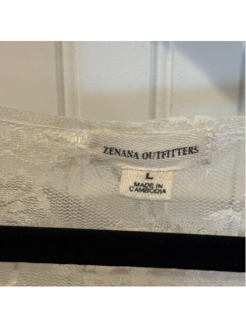 Zenana Outfitters Sheer Mesh Top Black Layering Boho Festival Lightweight - Picture 4 of 4